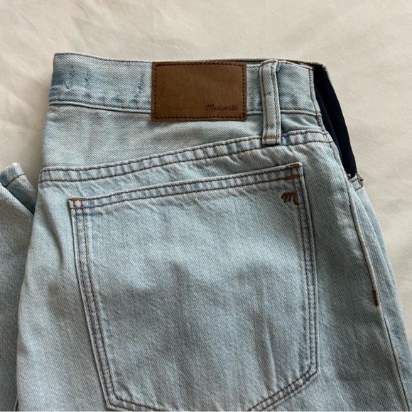 MADEWELL Maternity Side-Panel Slouchy Boyjean in Wrightlane Wash: Ripped Edition - Picture 11 of 11